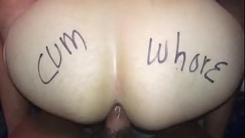 Bottom cum whore faggot fucked bareback. BB cumdump