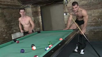 Hunk wins public cock in pool game