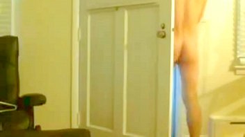 Me Flashing Delivery Boy with Hard Cock