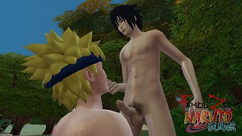 Sasuke punishes Naruto for masturbating at night in a mission and fucks him. [ Yaoi ]