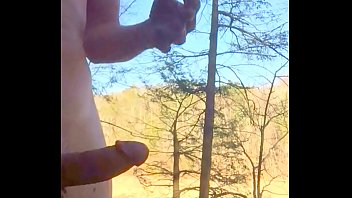 Me Jerking off Naked in the Woods