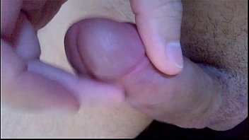 Morning wood leaking precum and a load of cum!